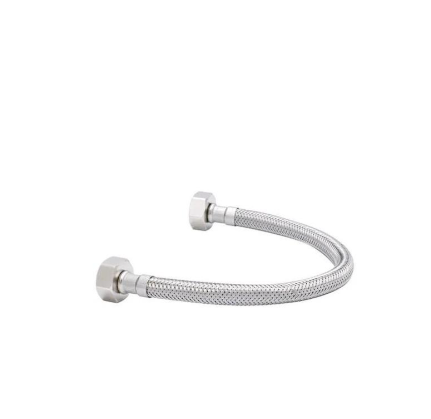 FLEXIBLE AGUA 40CM METAL HI-HI 1/2 X 1/2 COMISA