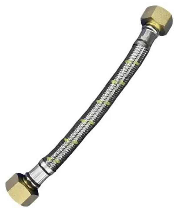 FLEXIBLE GAS 1/2 X 1/2 CORTO 20 CMS