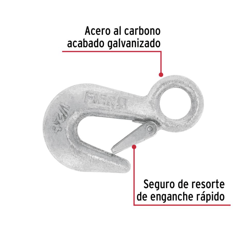 GANCHO ARRASTRE 3/4 TRUPER C/SEGURO GANES-34 - Imagen 2