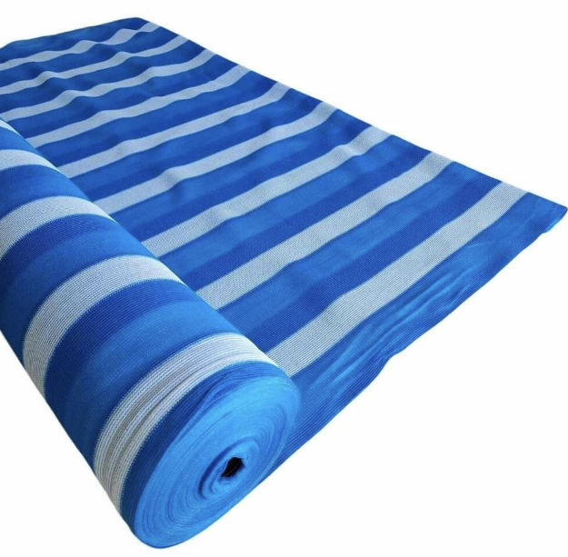 MALLA RASCHELL 80% 2.10 MT AZUL/BLANCO MT LINEAL - Imagen 2