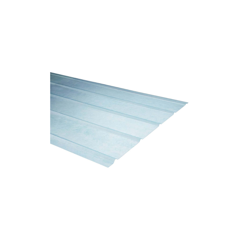 FIBRA VIDRIO EN V PLANCHA 3.0 MT TRANSPARENTE