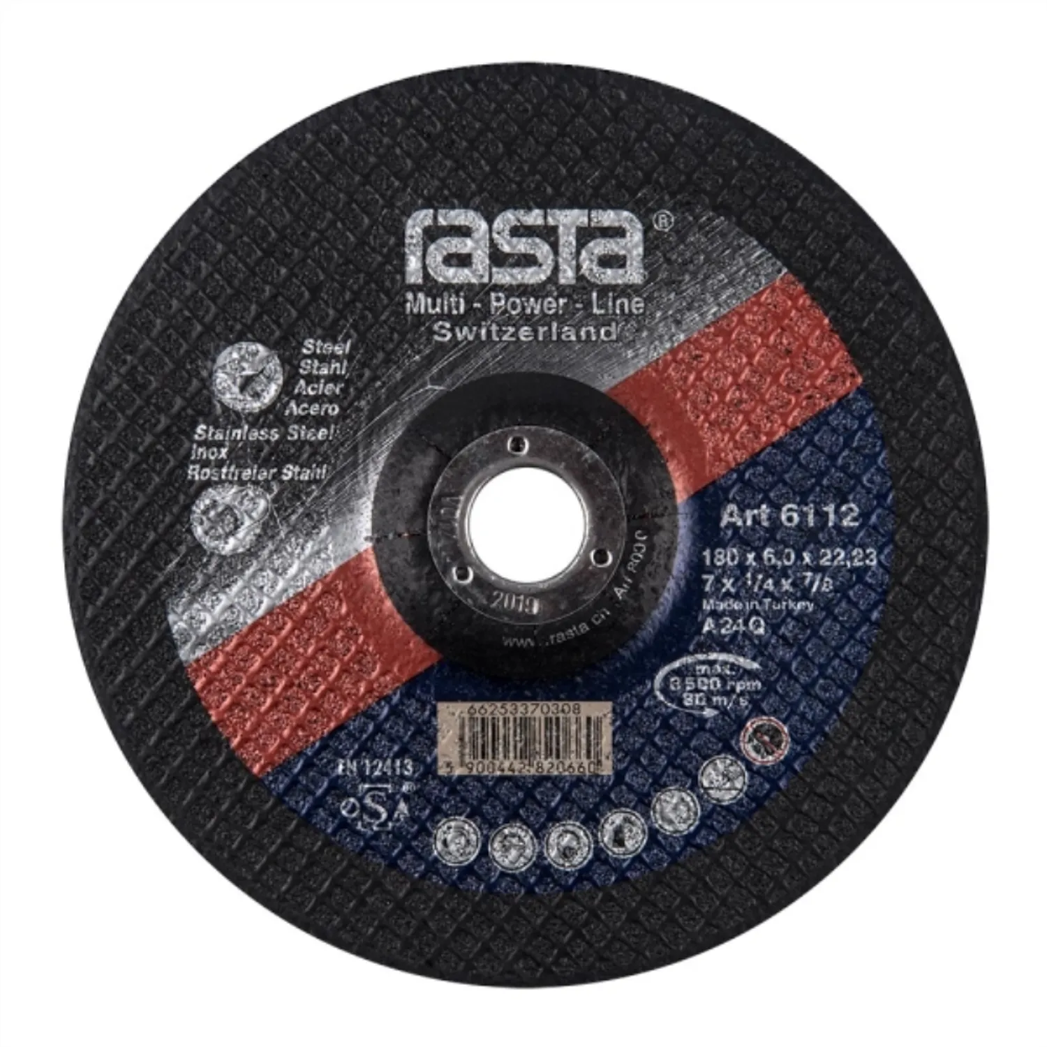 DISCO DESBASTE METAL 7 RASTA 3112