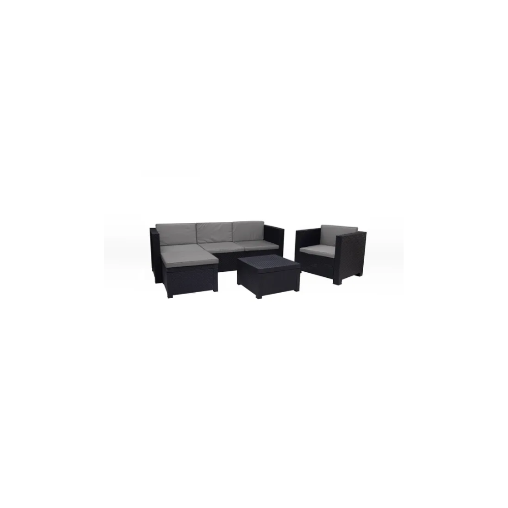JUEGO DE TERRAZA MANHATTAN GRAFITO 4 PIEZAS 55426