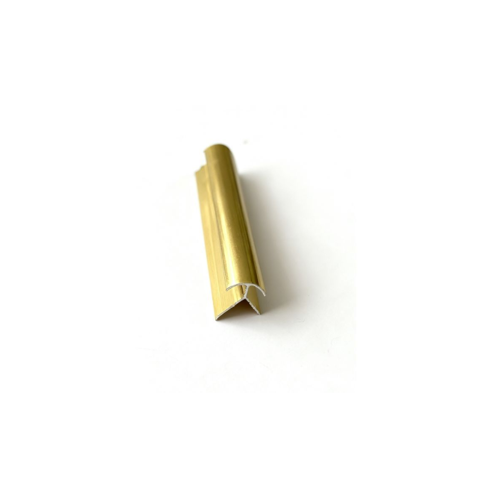 PERFIL ALUM CURVA EXTER PANEL SPC FFA24021-G ORO