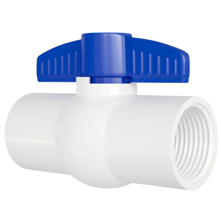 VALVULA BOLA C/HILO PVC CORRIENTE 3/4