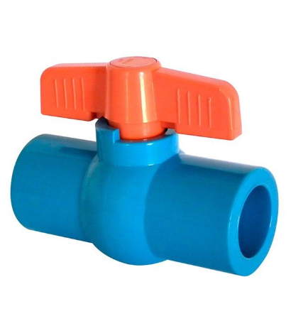 VALVULA BOLA S/HILO PVC CORRIENTE 20MM