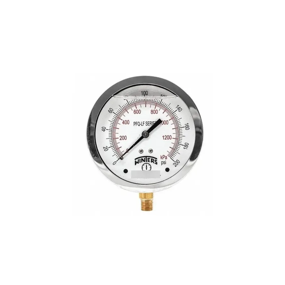 MANOMETRO 1/4NPT C/GLICERINA 200 PSI WINTER PFQ806