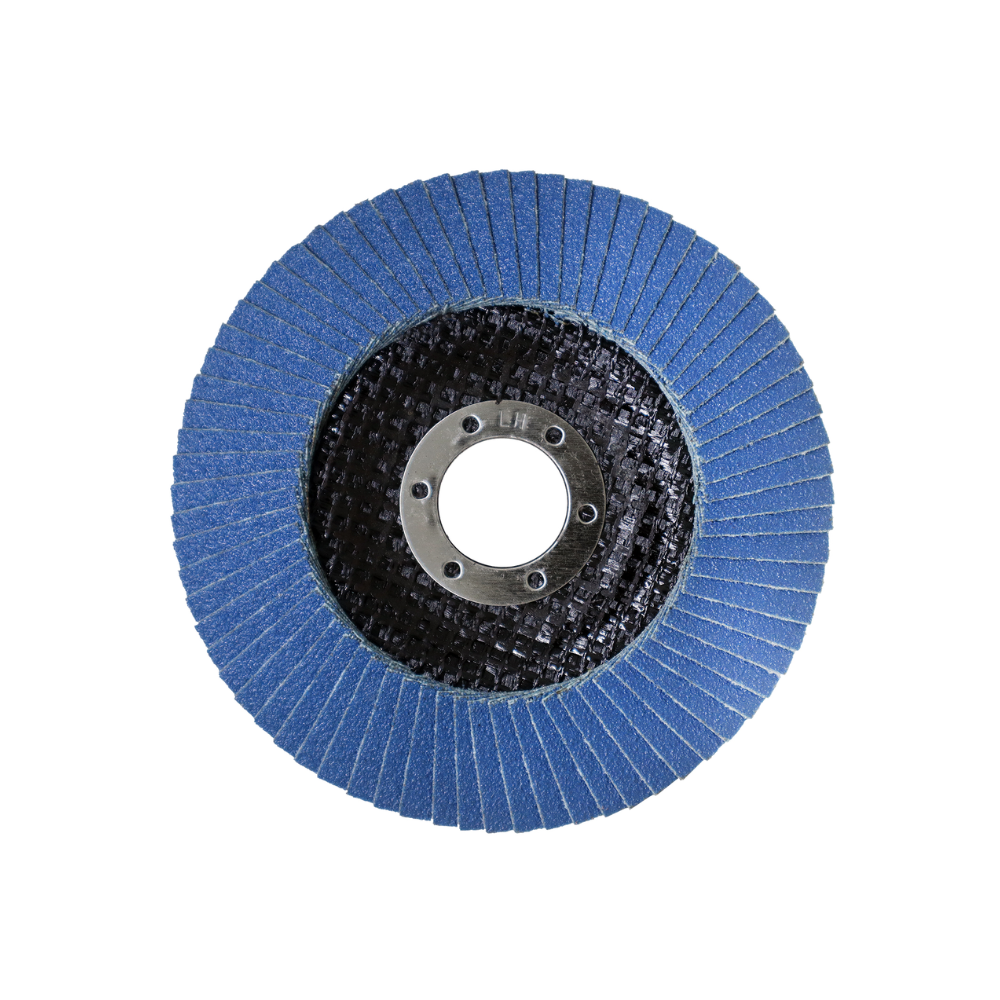 DISCO TRASLAPADO ACERO INOX. 4 1/2 GR 60 ZIRCONIO
