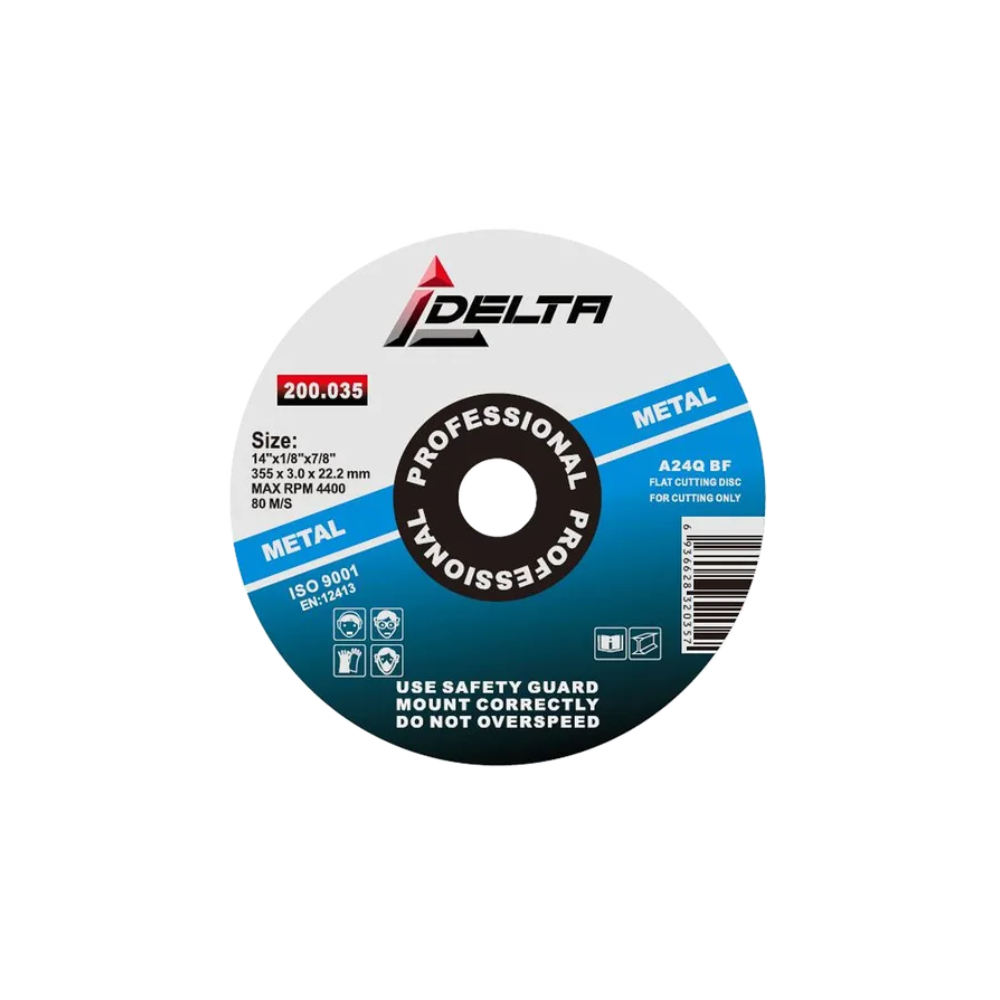 DISCO CORTE METAL 14 X 3MM DELTA COD 32040