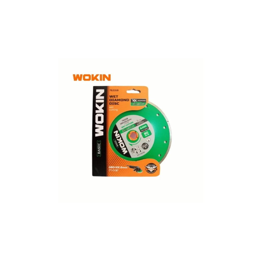 DISCO DIAMANTADO 180MM HUMEDO WOKIN 763218 - Imagen 2
