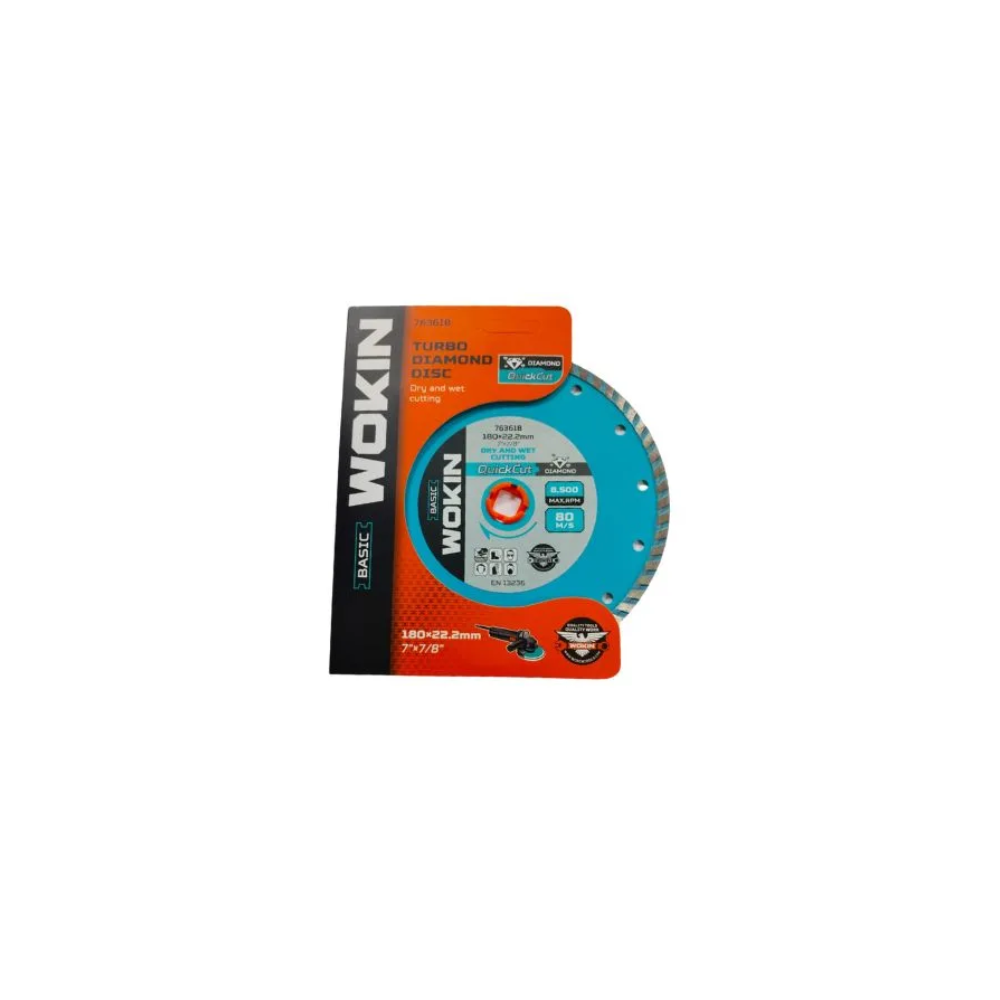 DISCO DIAMANTADO 180MM TURBO WOKIN 763618 - Imagen 2