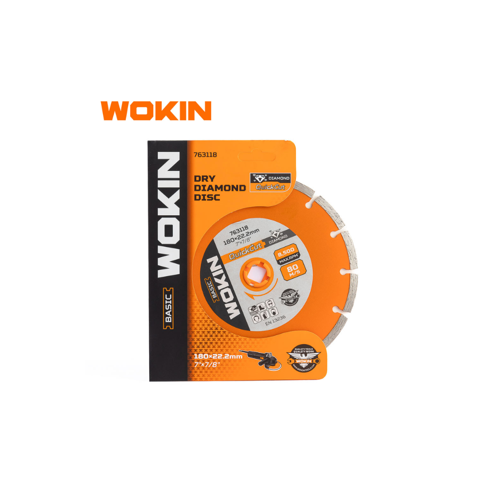 DISCO DIAMANTADO 180MM SECO WOKIN 763118 - Imagen 2