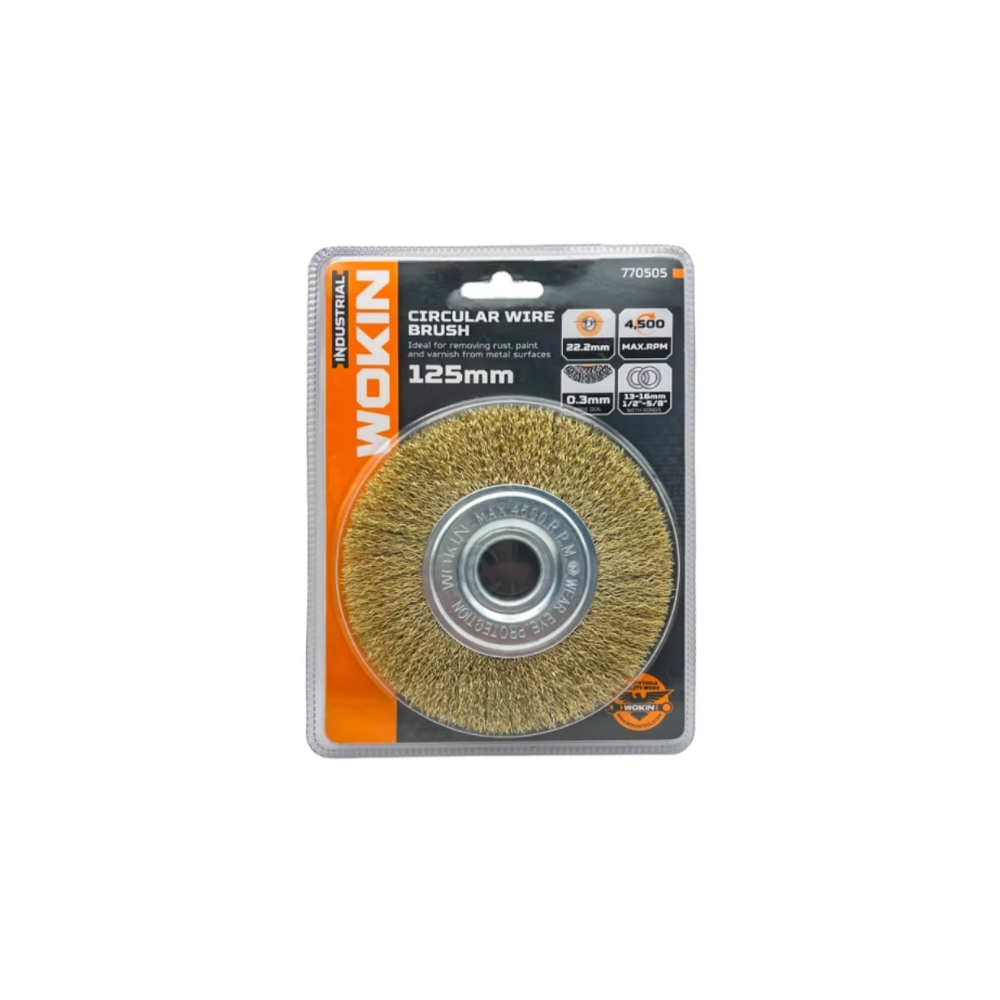 GRATA CIRCULAR BRONCE 125MM WOKIN 770505 - Imagen 2