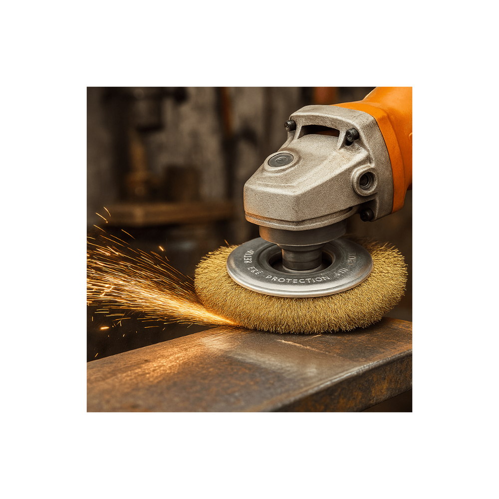 GRATA CIRCULAR BRONCE 125MM WOKIN 770505 - Imagen 3