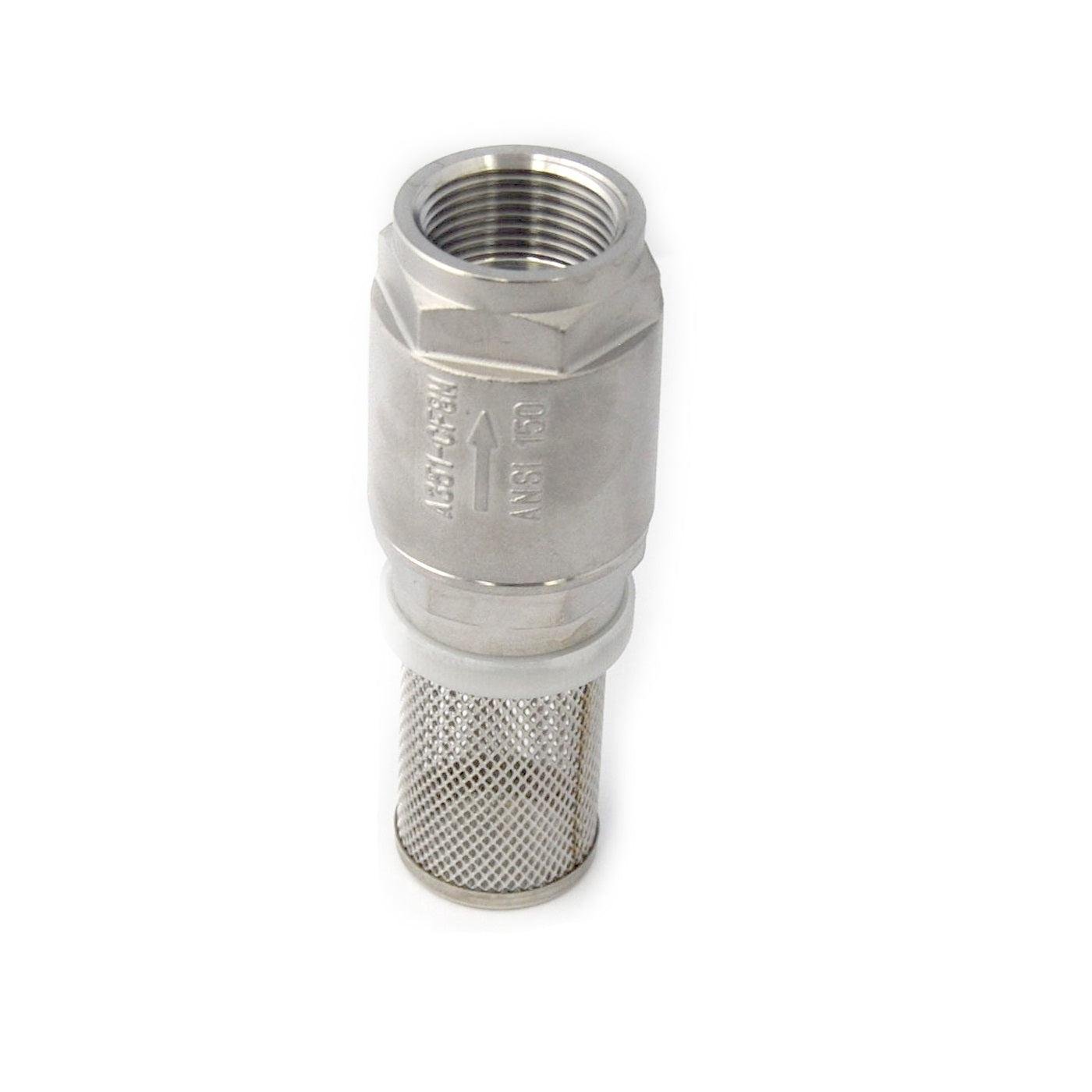 VALVULA DE PIE 1.1/4 REJILLA A.INOX CHINA(CHUPADOR