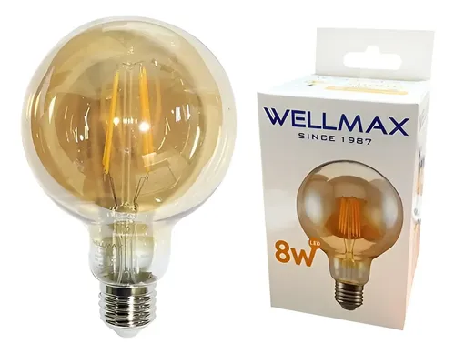 AMPOLLETA VINTAGE DECO G95 8W WELLMAX COD 173894