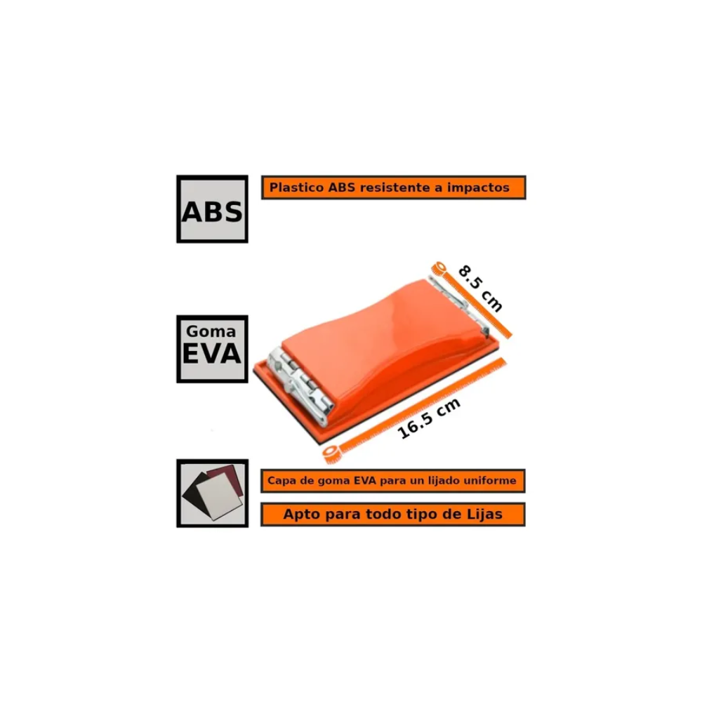 LIJADOR MANUAL 16,5X8,5CMS WOKIN 323701 - Imagen 2