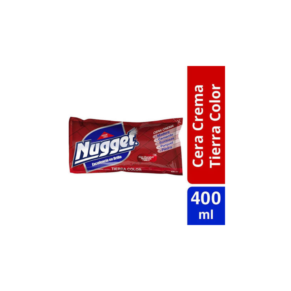 CERA CREMA C/TIERRA ROJA 400 GR NUGGET