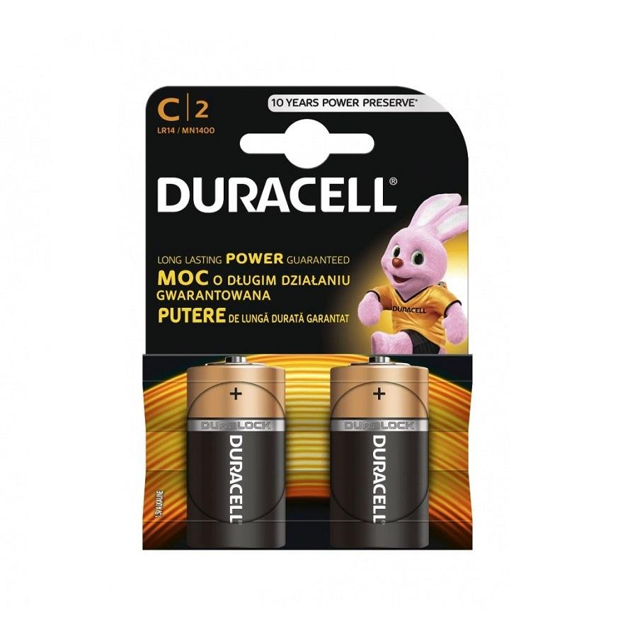 PILA MEDIANA DURACELL PACK 2 UNIDADES