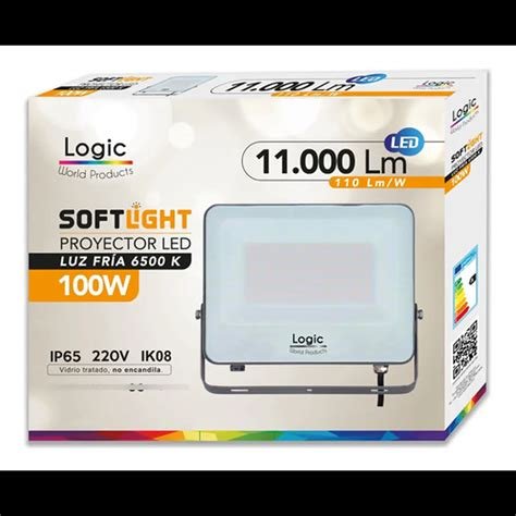PROYECTOR SOFTLIGHT 100W 6500K COD 175187 LOGIC - Imagen 2