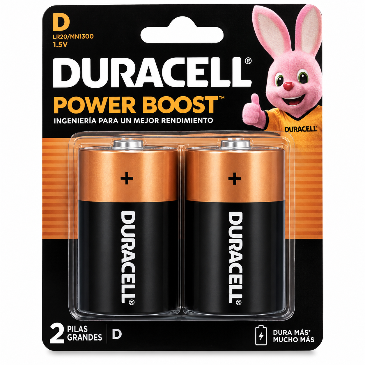 PILA D GRANDE DURACELL PACK 2 UNIDADES